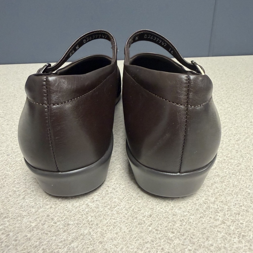 SAS MARIA Mary Jane Women's Size 8.5 W Wide Dark Brown Leather Comfort Shoes - Picture 7 of 11